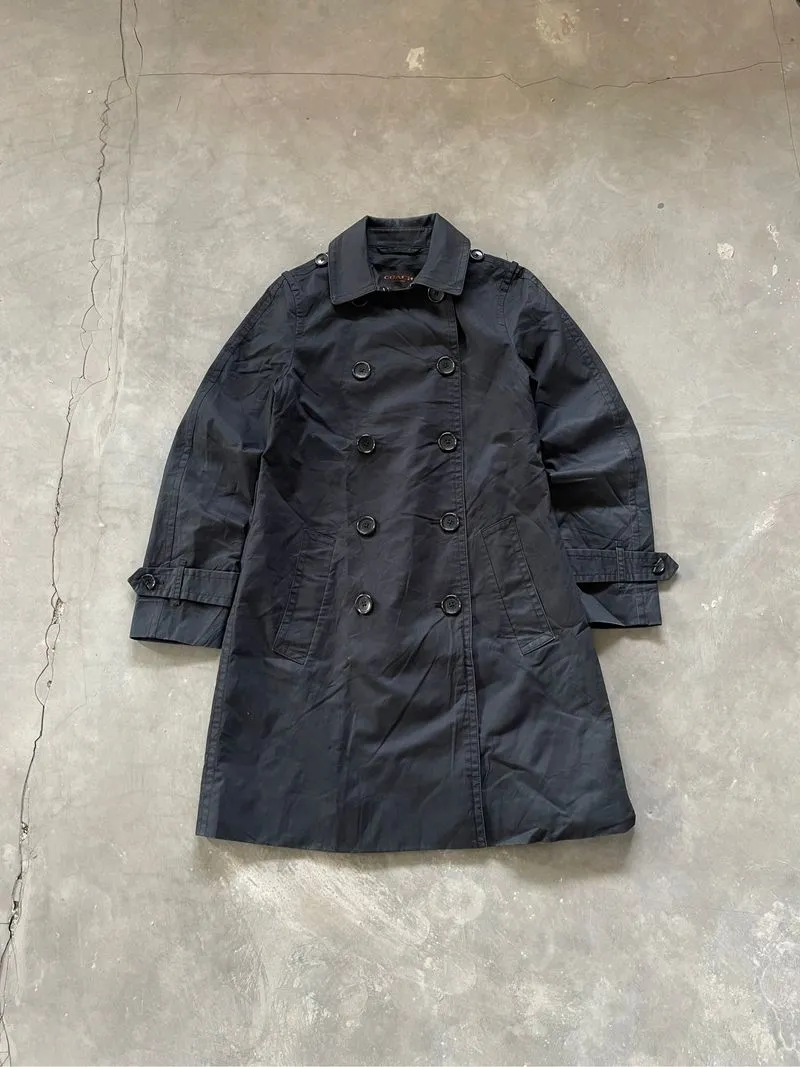 Authentic Coach Coats Jacket Monogram Inner Black photo 1
