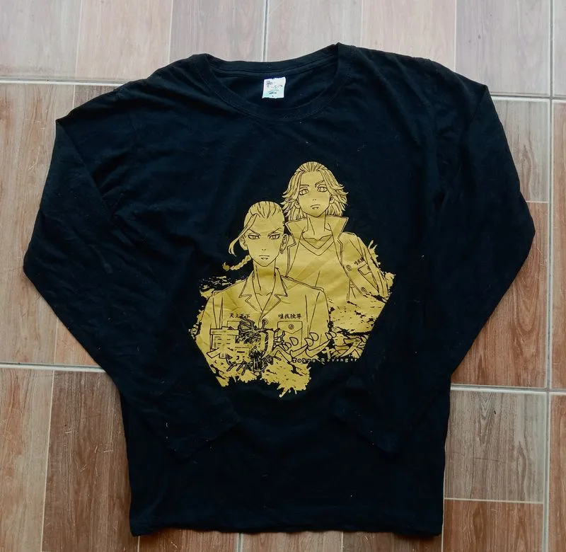 Casual T-shirt Pria black photo 1