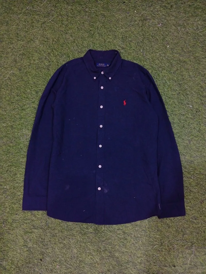 Kemeja Polo Ralph Lauren Navy Oxford photo 1