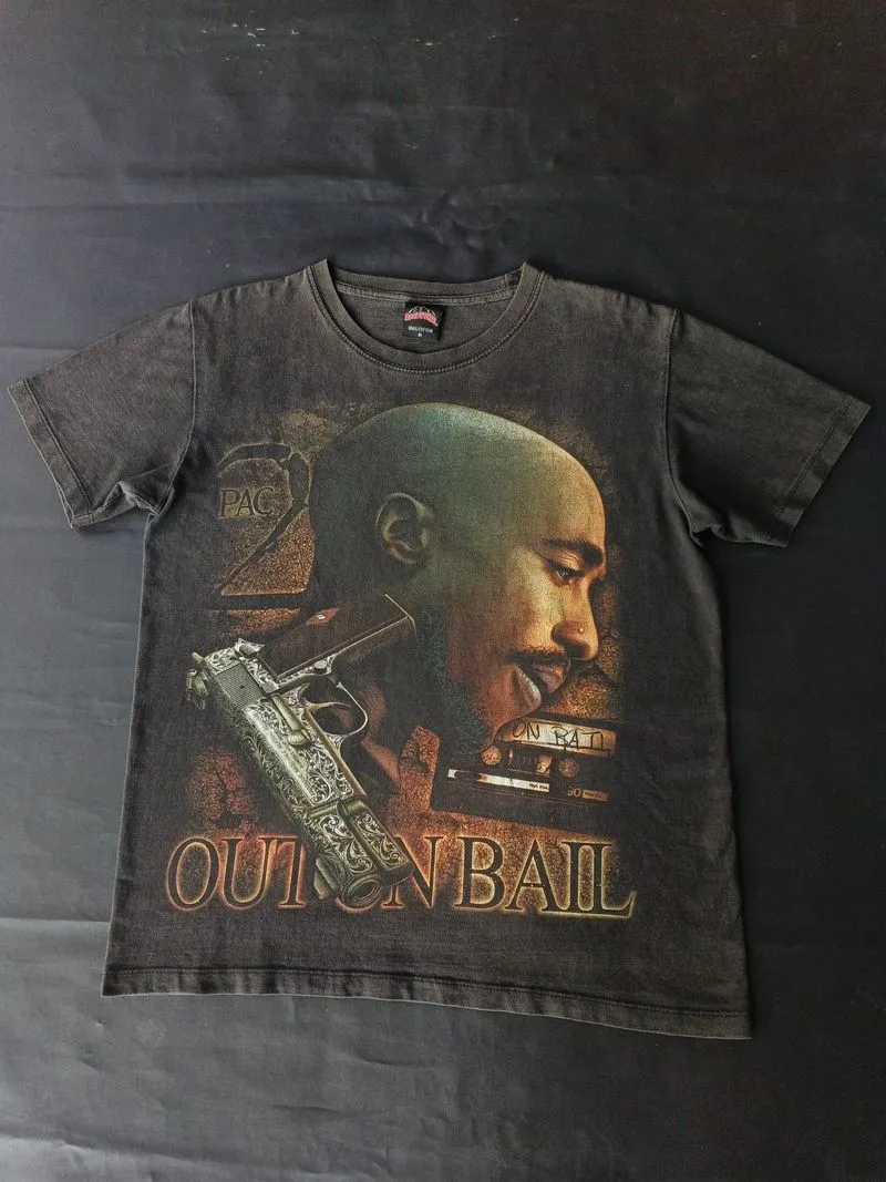 Vtg 2pac out on bail  photo 1