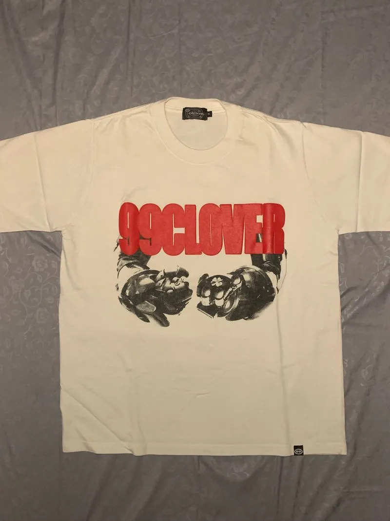 99 Clover Mecha White Tee photo 1