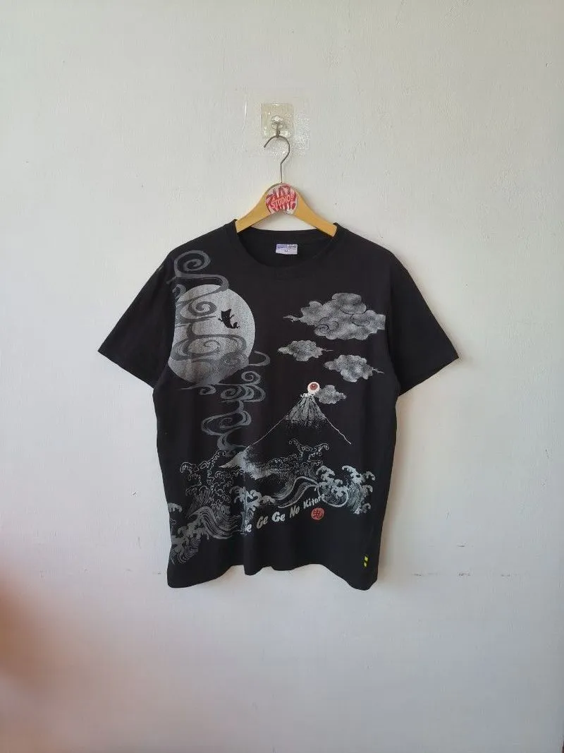 Japanese brand Vintage Streetwear T-shirt Pria black photo 1