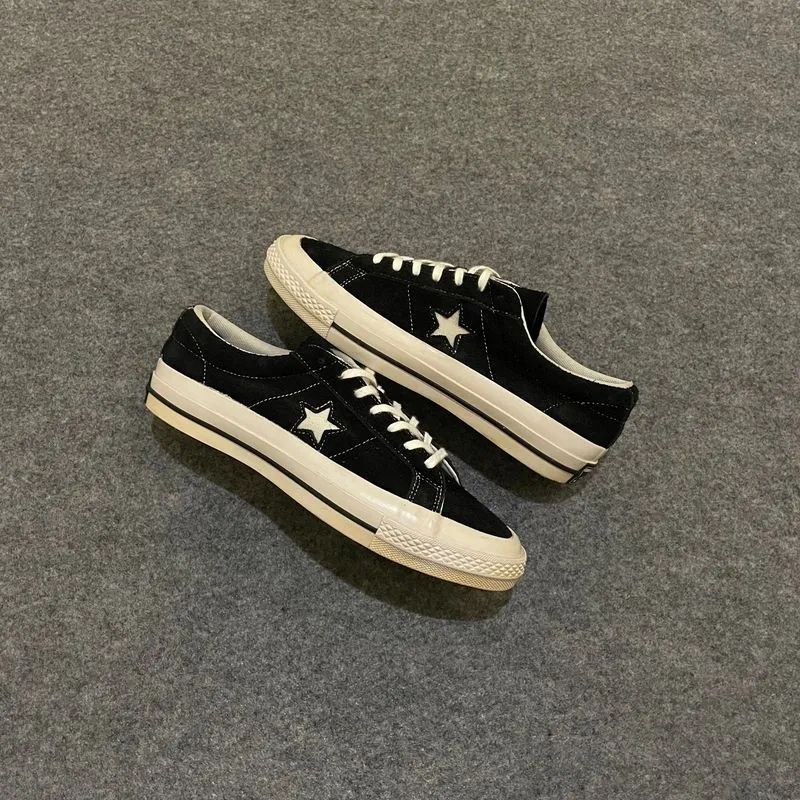 CONVERSE ONE STAR BLACK WHITE photo 1