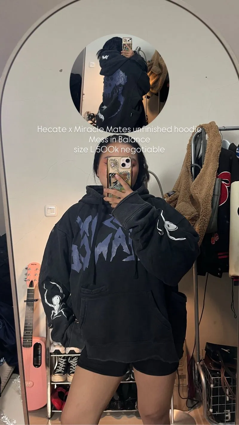 Hecate x Miracle Mates Mess in Balance unfinished hoodie photo 1