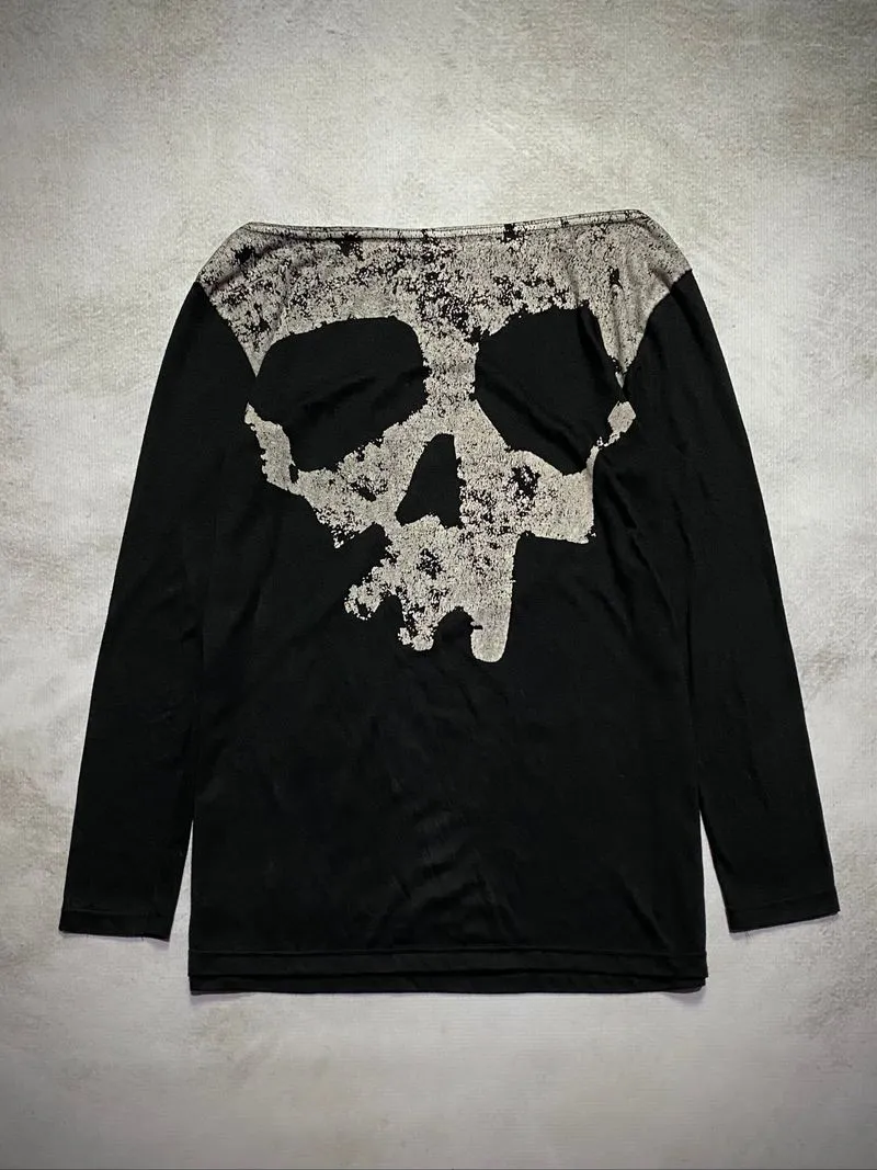 ݁ᛪ༙ Skulls graphics long sleeve ᛪ༙ photo 1