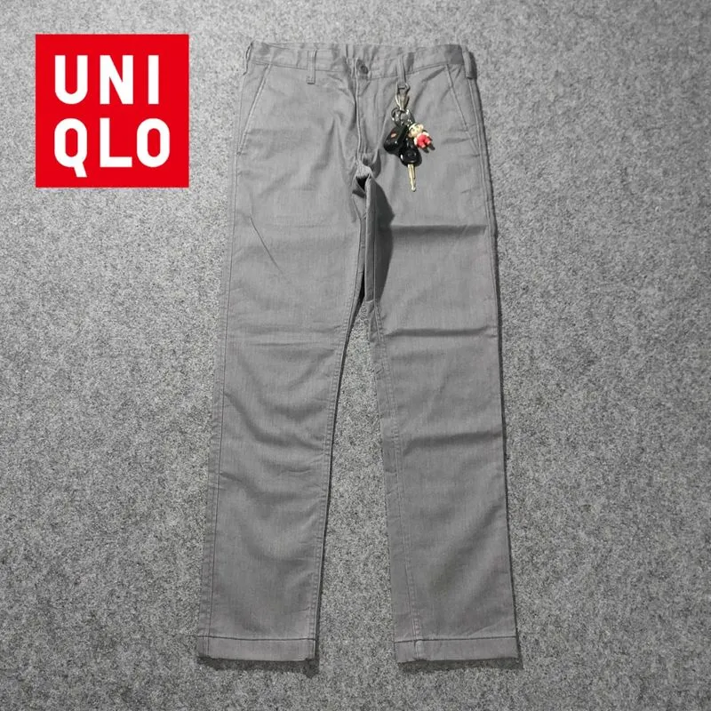 Celana Chino UNIQLO grey original  photo 1