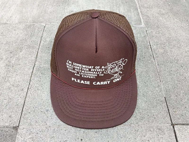 Vintage trucker hat funny word  photo 1