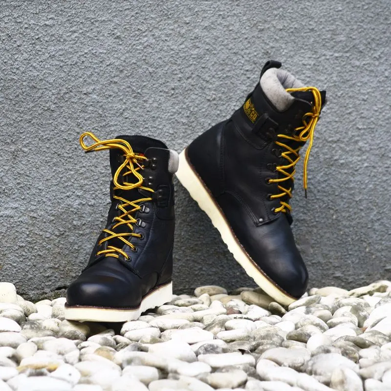 BRAD&CO Rugged Leather Work Boots | EUR 43 | Black | No Box photo 1