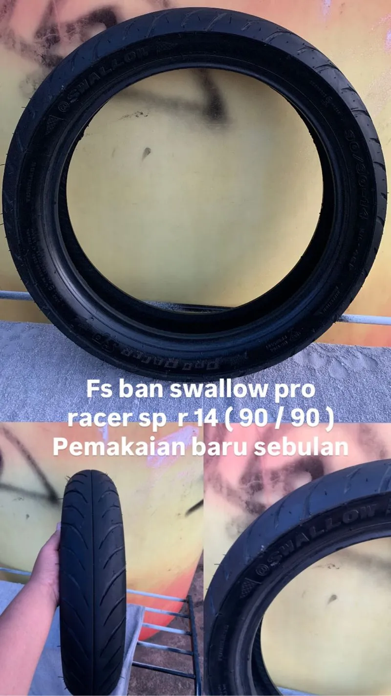 Ban swallow pro racer ukuran 90 / 90 ring 14  photo 1