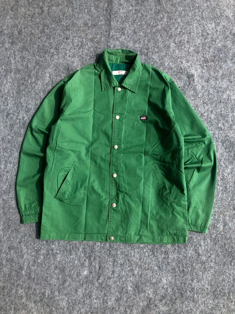 Modern&classic green outer button jacket photo 1