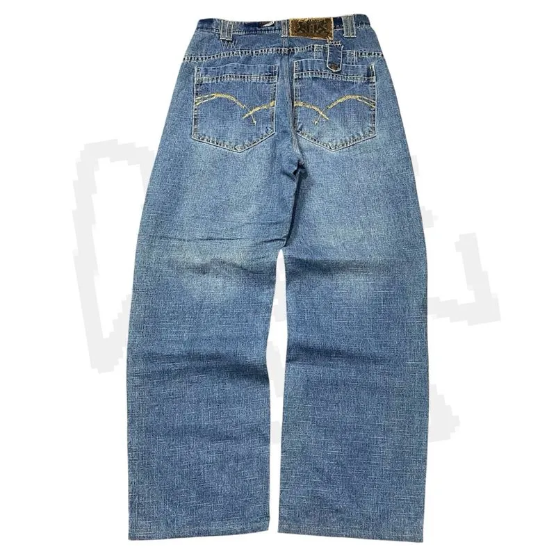 Raider Y2K baggy blue jeans photo 1