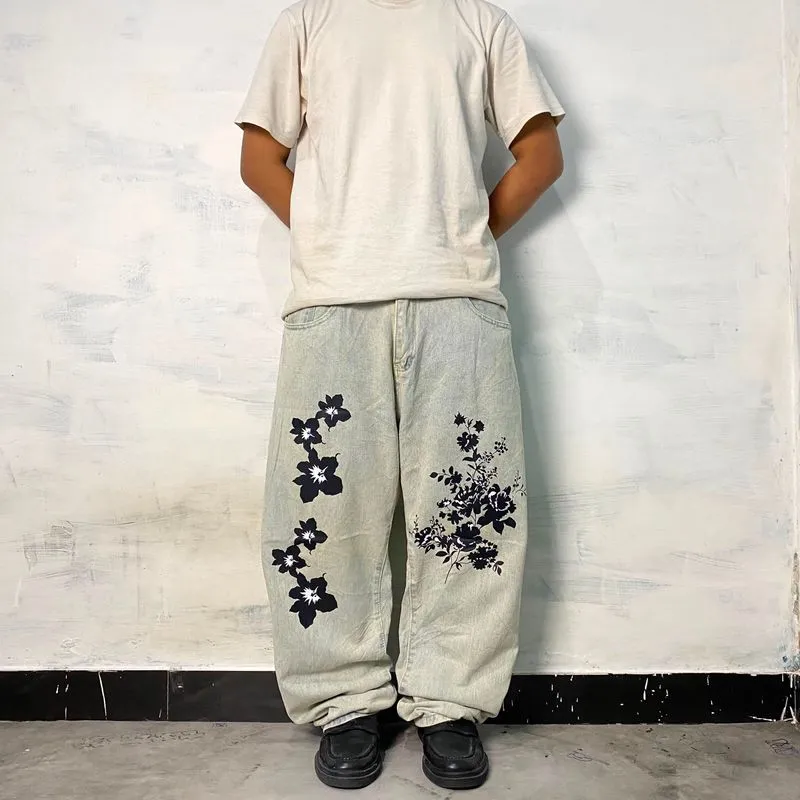 baggy jeans flowers mtf photo 1