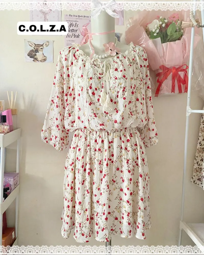 Colza Rose Floral Dress photo 1