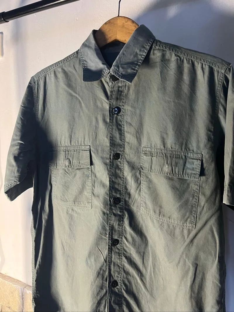Kemeja military olive photo 1