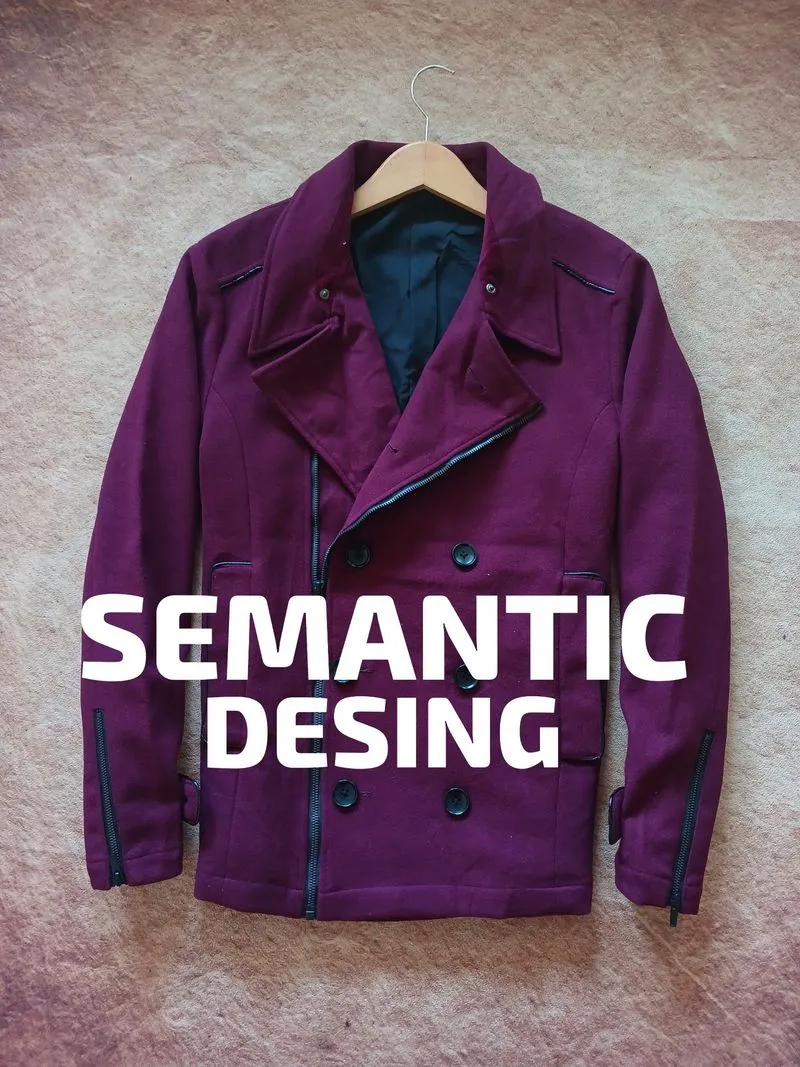Semantic desing double breesteed second thrift photo 1