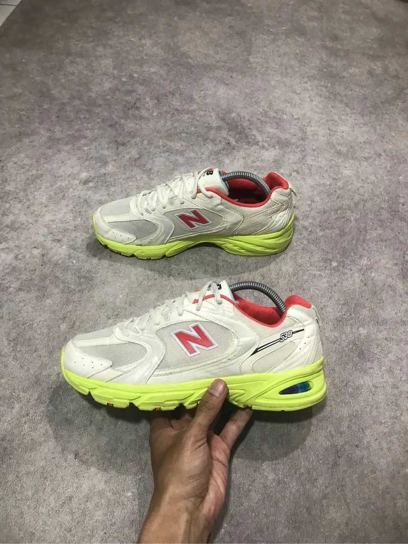 New Balance 530 White Volt Orange photo 1