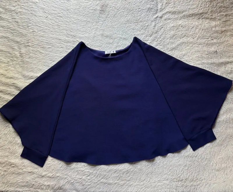 P&Co dark blue Batwing style women casual Ciffon photo 1