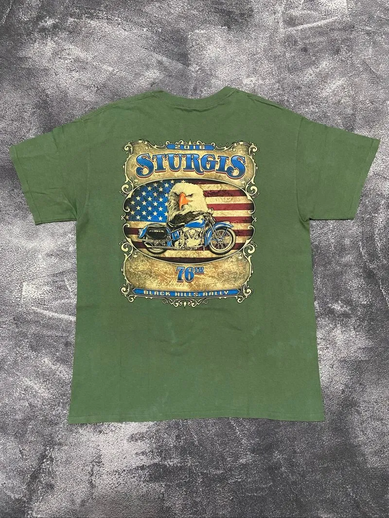 Sturgis MotorCycle Anniversary 76Th 2016 T-Shirt photo 1