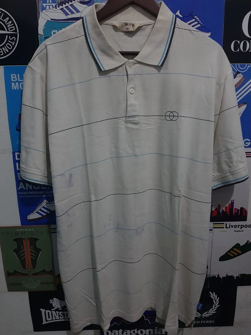 Polo shirt stussy stripes photo 1