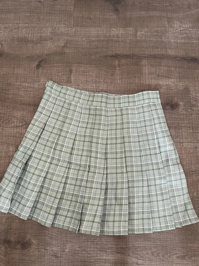 Rok pleats hijau photo 1