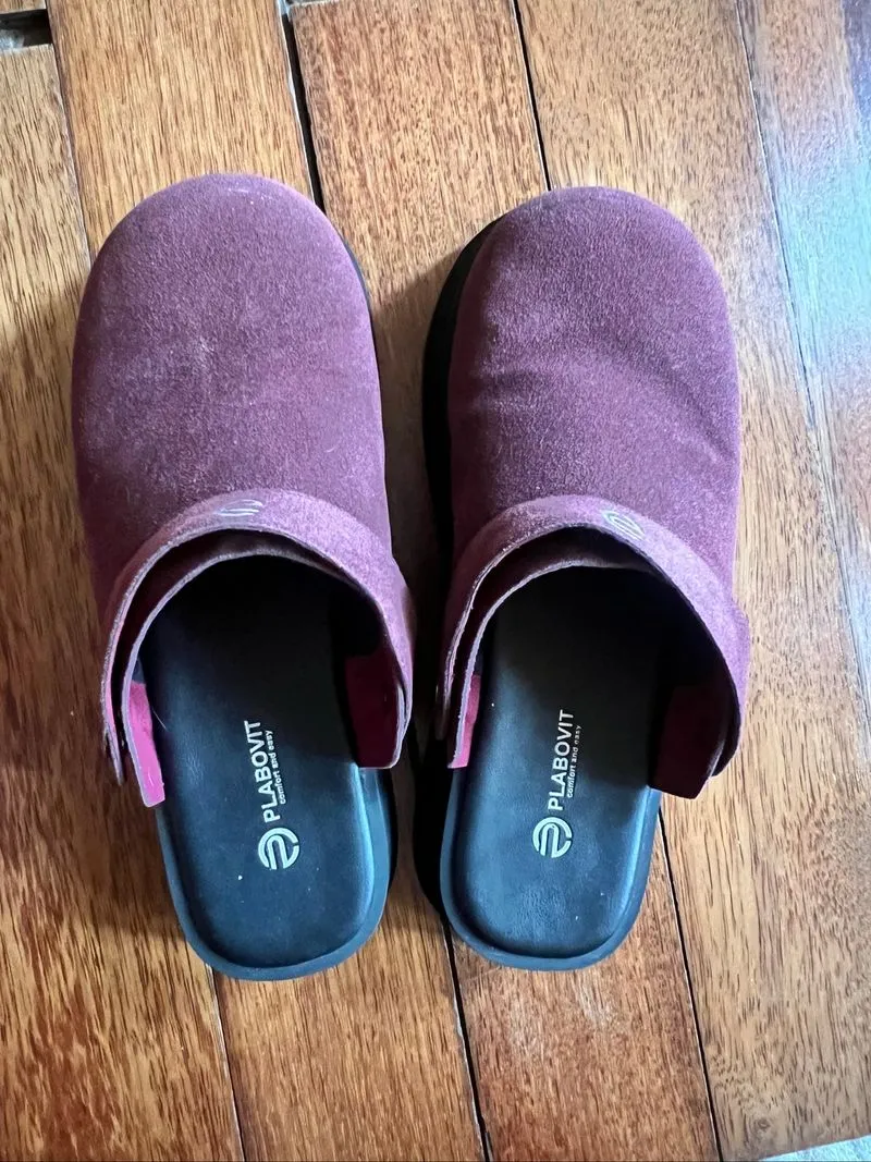 PLABOVIT Moli Platform clogs sendal Maroon (produk lokal) photo 1