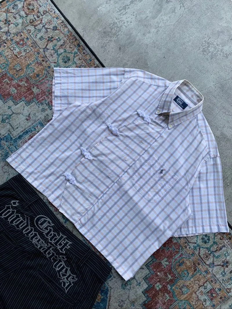 Polo Cheongsam Boxy Shirt photo 1