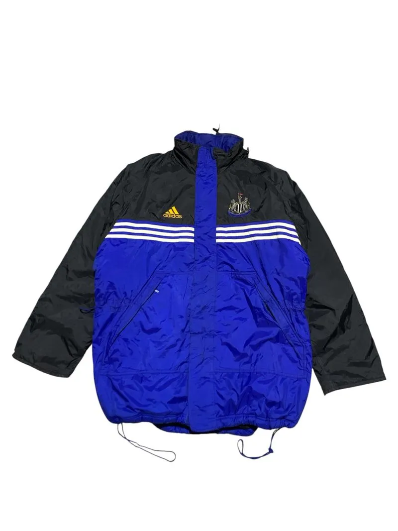 Vintage 90s Adidas Newcastle United Bench Coat photo 1