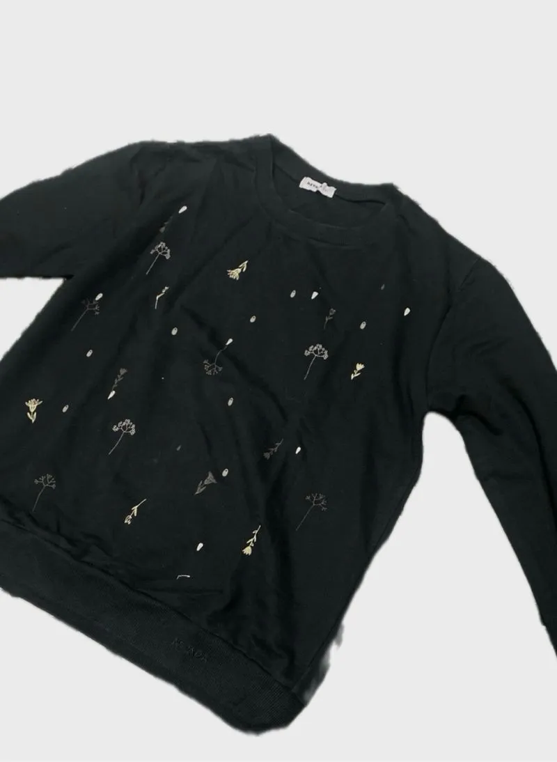 Sweatshirt hitam connexion photo 1