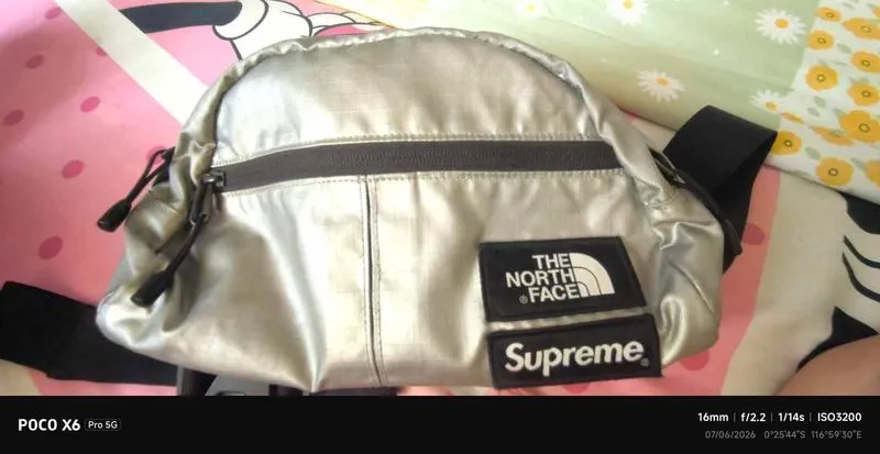 Supreme The North Face Metallic Roo II Lumbar Pack Waistbag  photo 1