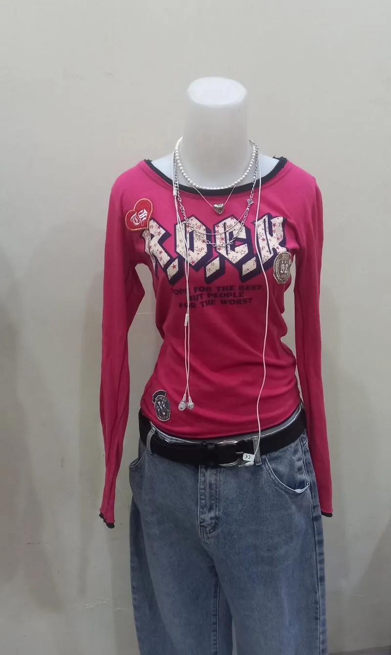 Vintage Rock Star Pink Tee

 photo 1