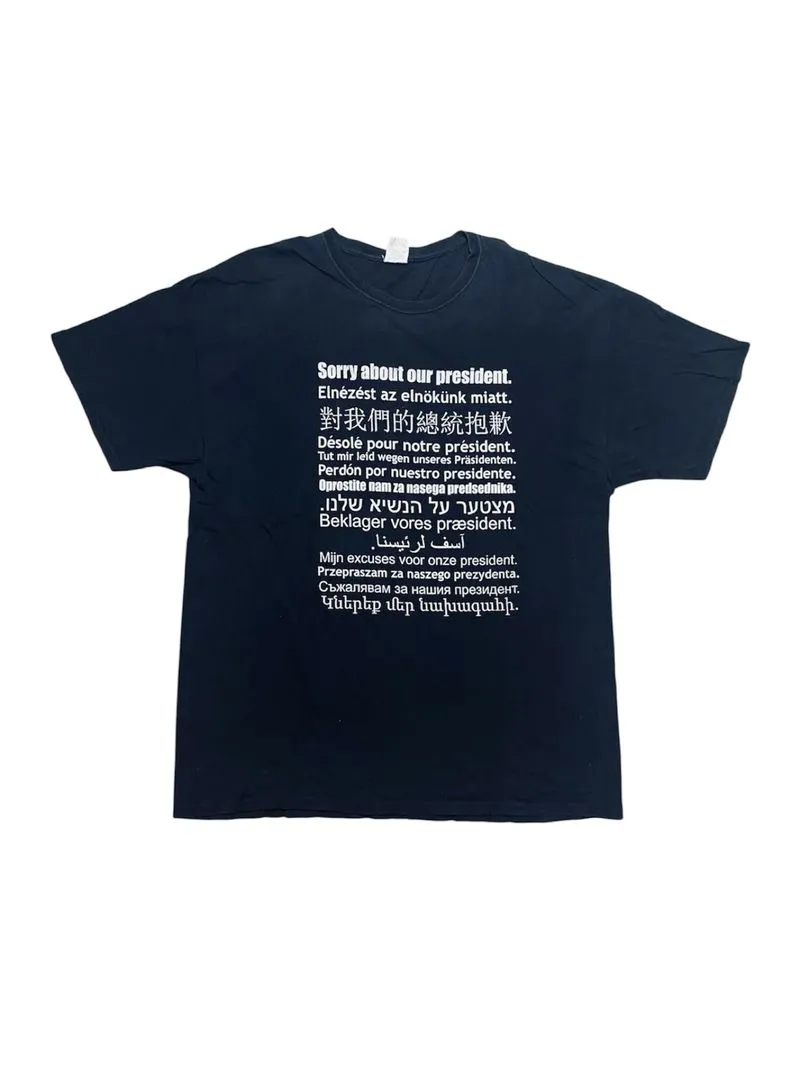 Vintage "Sorry About Our President" Tee photo 1