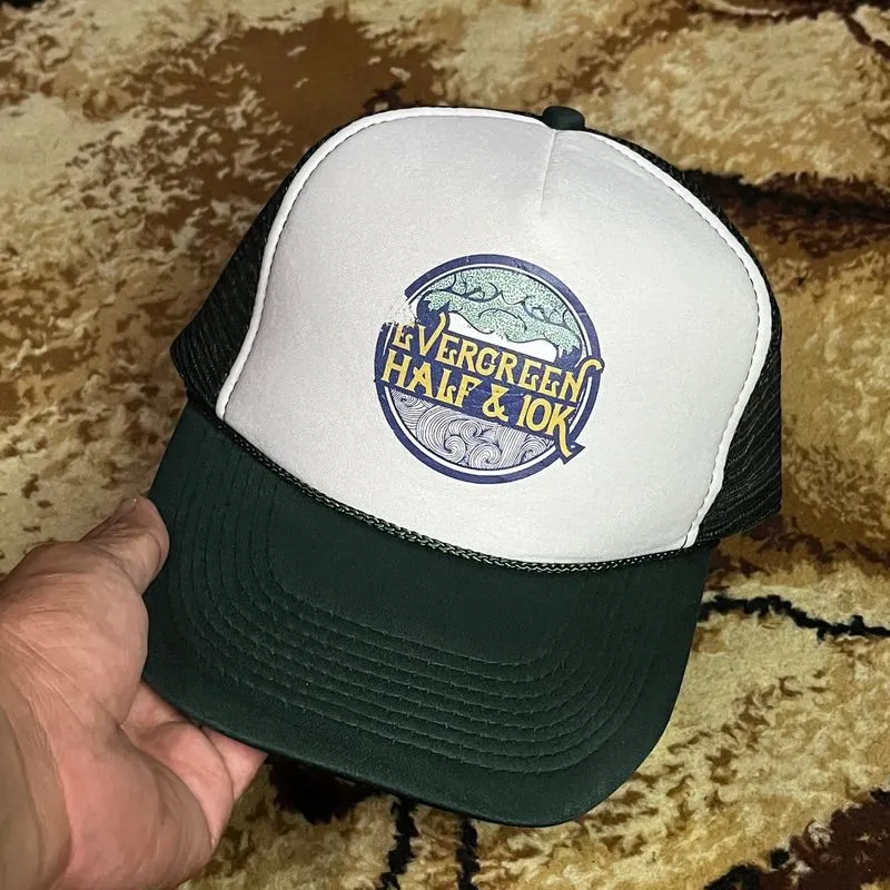 TRUCKER HAT BY OTTO CAP "EVERGREEN HALF & 10K" photo 1