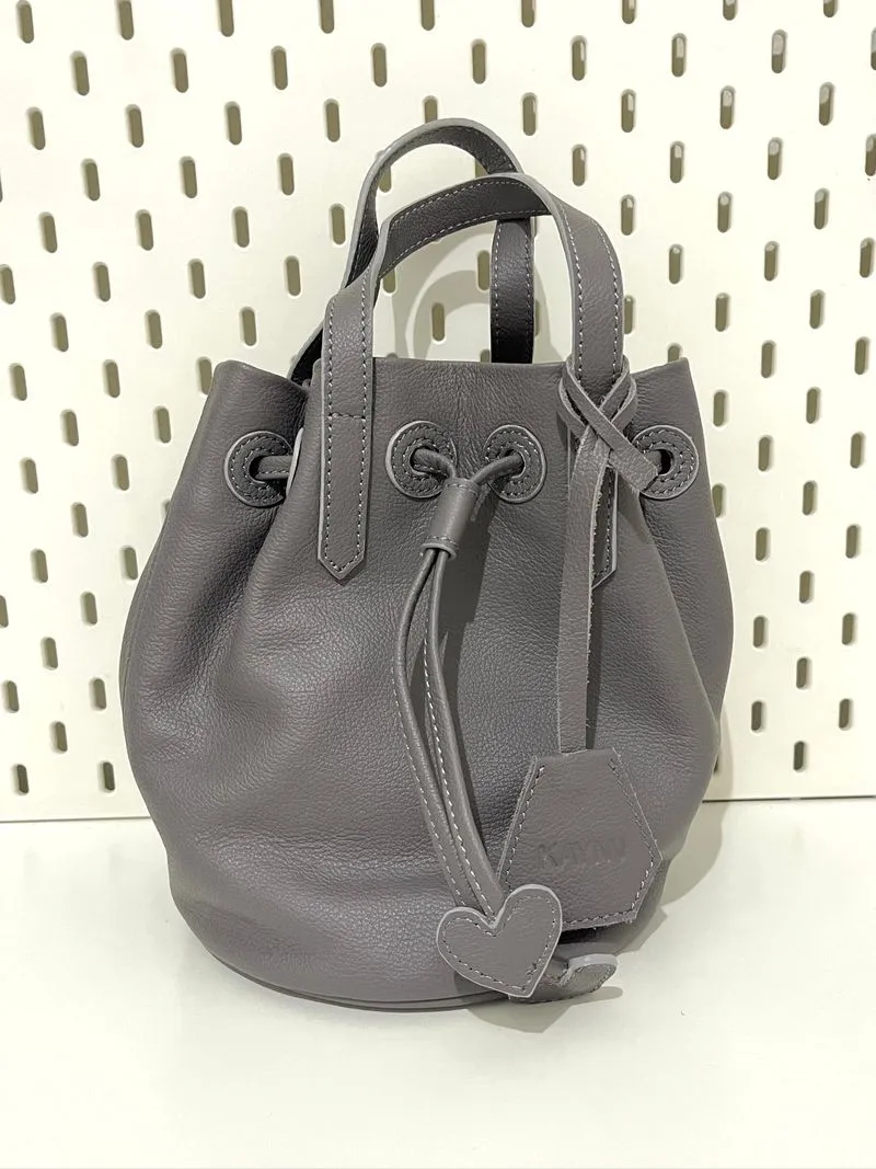 KAYNN Drawstring Leather Bag photo 1