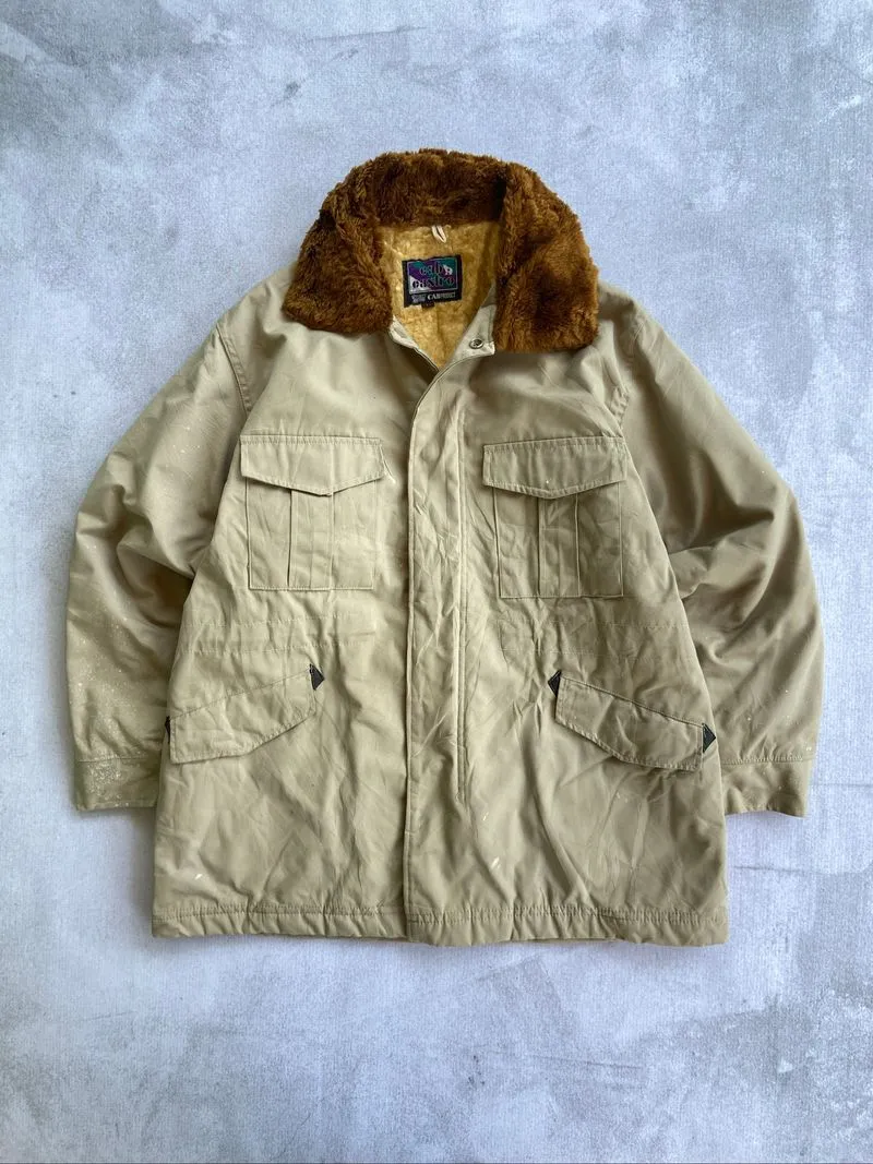 Vintage 90s Cab Castro WINTER Coat Jacket Cream  photo 1