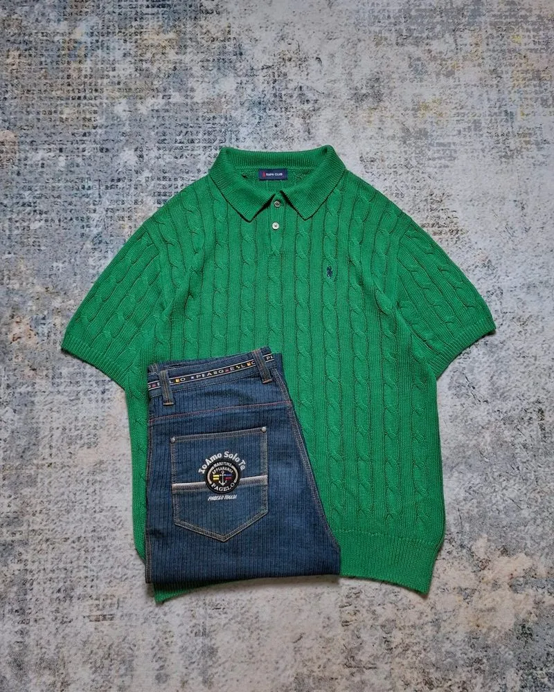 Knitwear Polo Cable Rapa Club
 photo 1