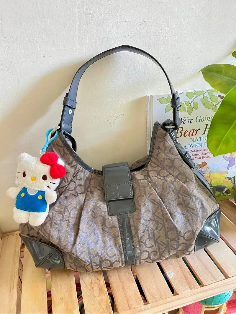 Calvin Klein Hobo Vintage Signature Shoulder Bag photo 1