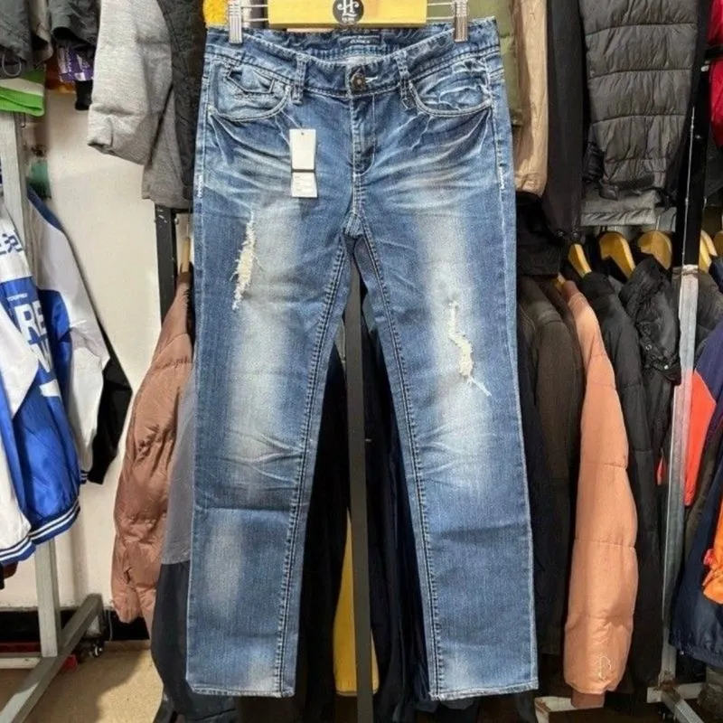 [Size 28-29] CLRIDEn Korea Jeans Slim Fit Medium Blue Distr photo 1