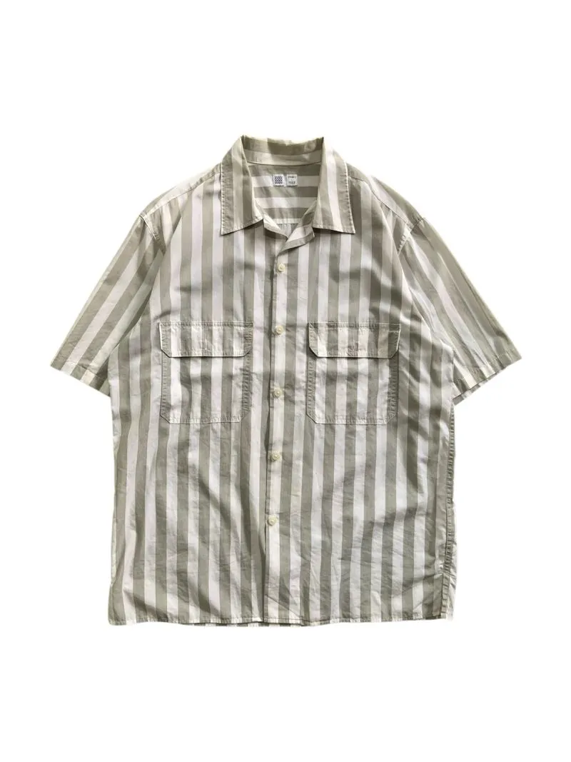 Kemeja uniqlo strip photo 1