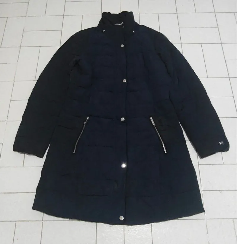 Jaket Coat Parka Tommy Hilfiger Women Midlength Puffer Navy photo 1