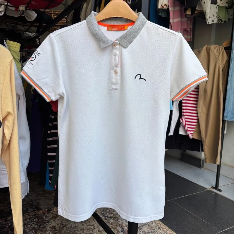 Evisu Jeans White Polo Shirts photo 1