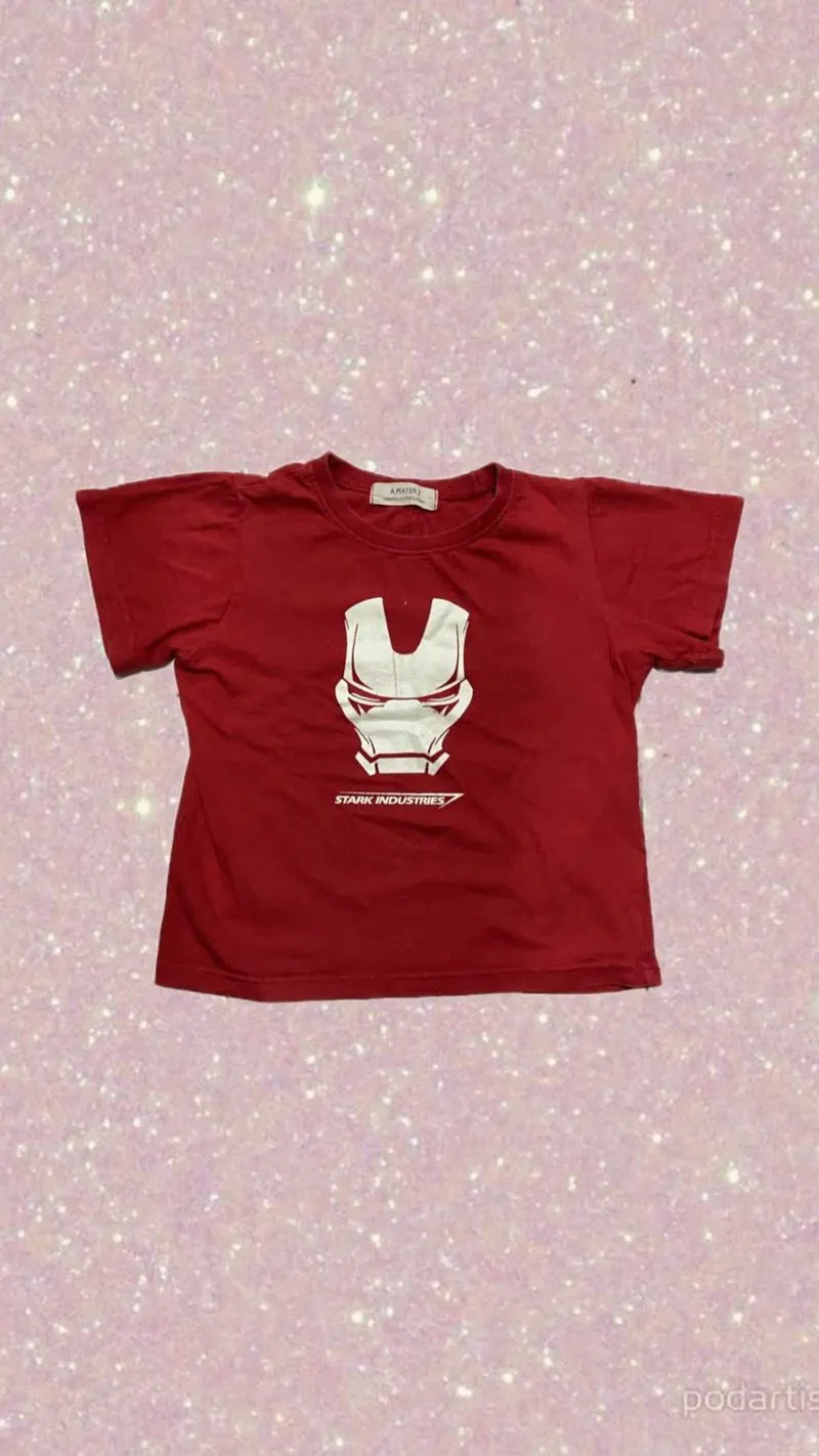 atasan wanita croptop fit body ironman  photo 1