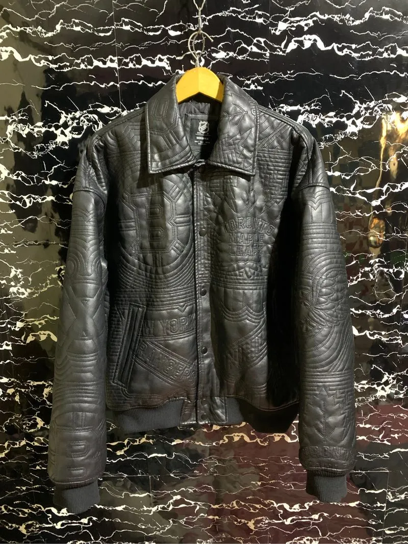 bershka x NHL leather jacket photo 1