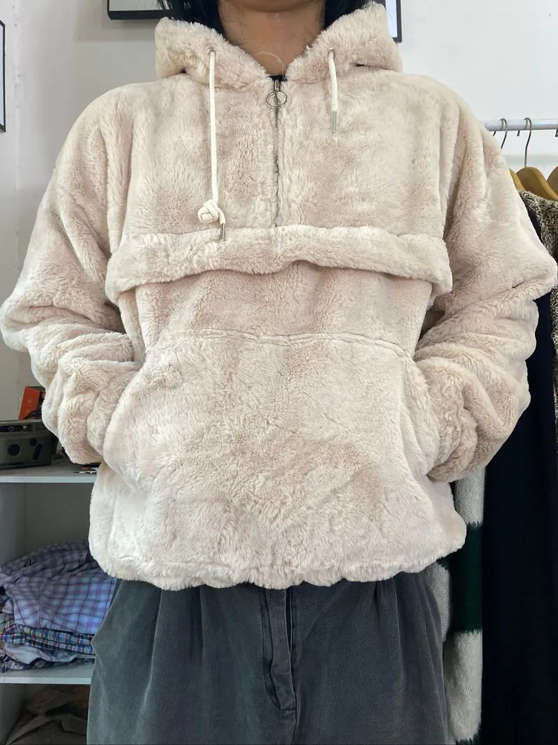 Halfzip outer hoodie sherpa unique Moirai photo 1
