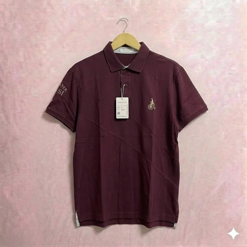 BEANPOLE Eimbordery Logo Maroon Slimfit Poloshirts photo 1