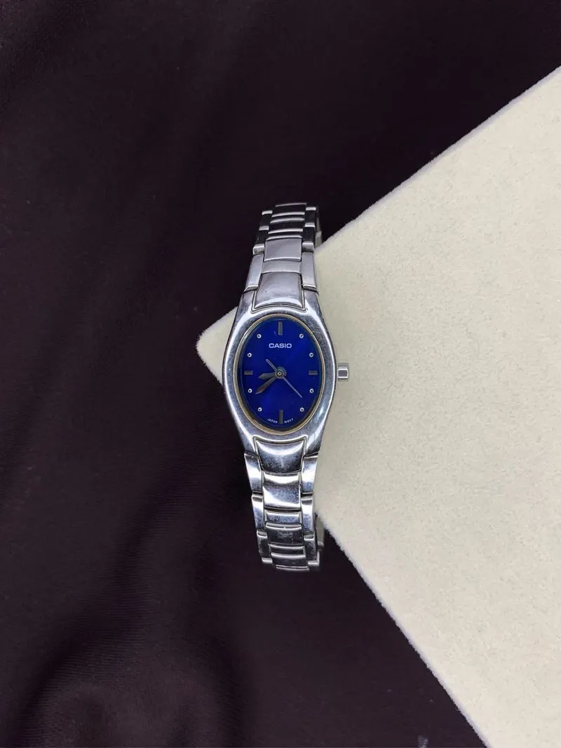 Casio Dial Oval Dark Blue 💗 photo 1