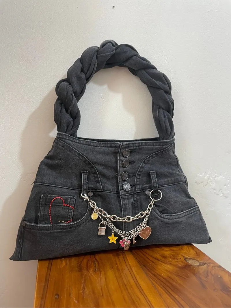 REWORKED BAG FROM JEANS  photo 1