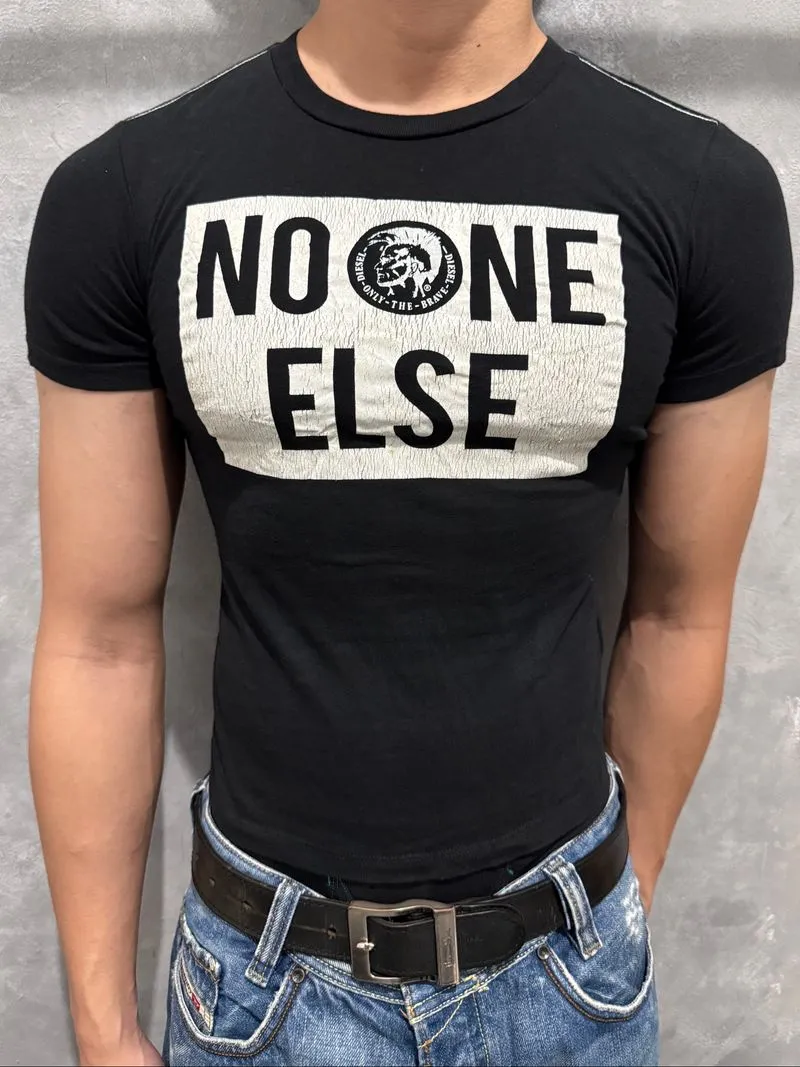 Y2K Diesel No One Else Black baby T Shirt photo 1