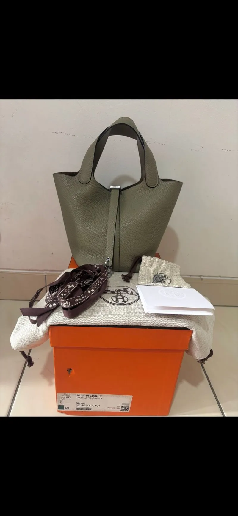 hermes picotin 18 full handmade photo 1