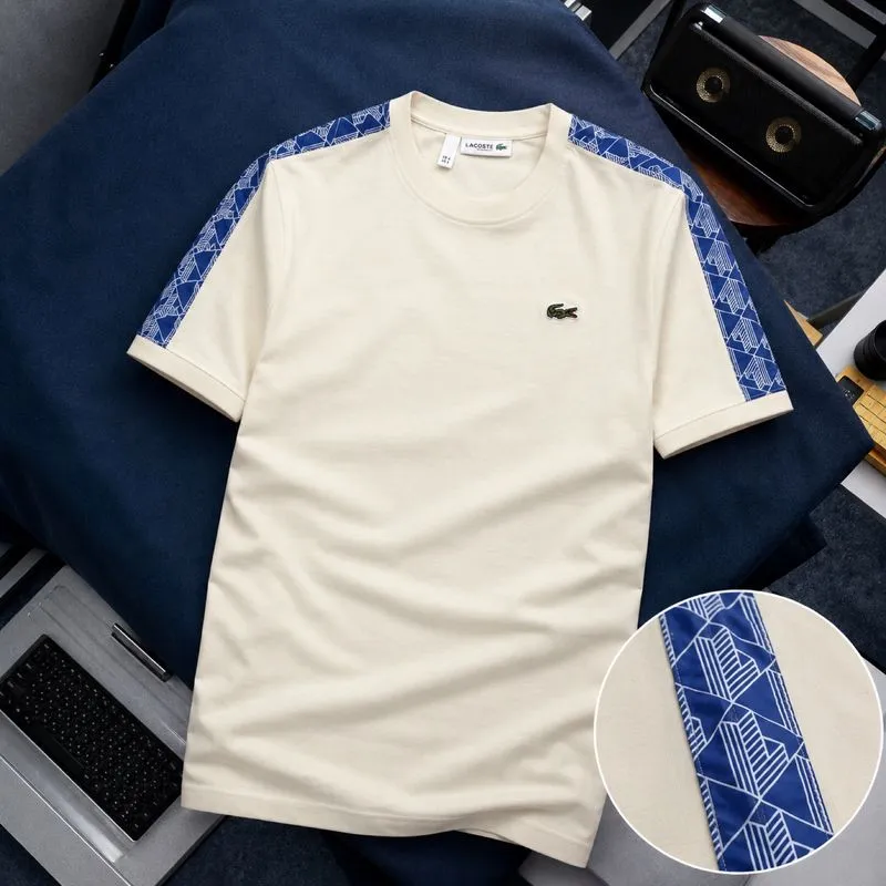KAOS LACOSTE LOGO BORDIR SPELOUT PUTIH photo 1