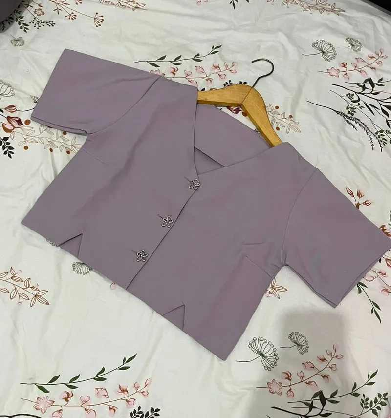 Blouse Wanita Kancing Belah Atasan Semi Formal photo 1